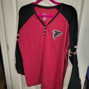 Majestic Size L Atlanta Falcons Long Sleeve Shirt (316)